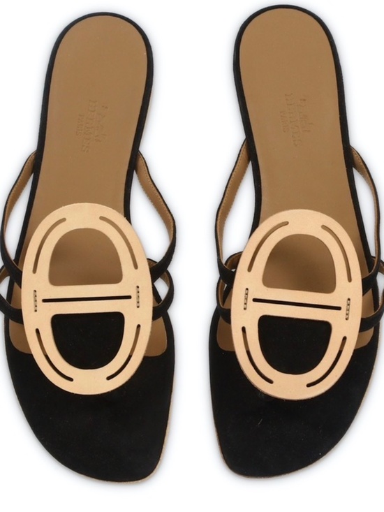 Hermes Shoes - HERMES SUEDE GALET